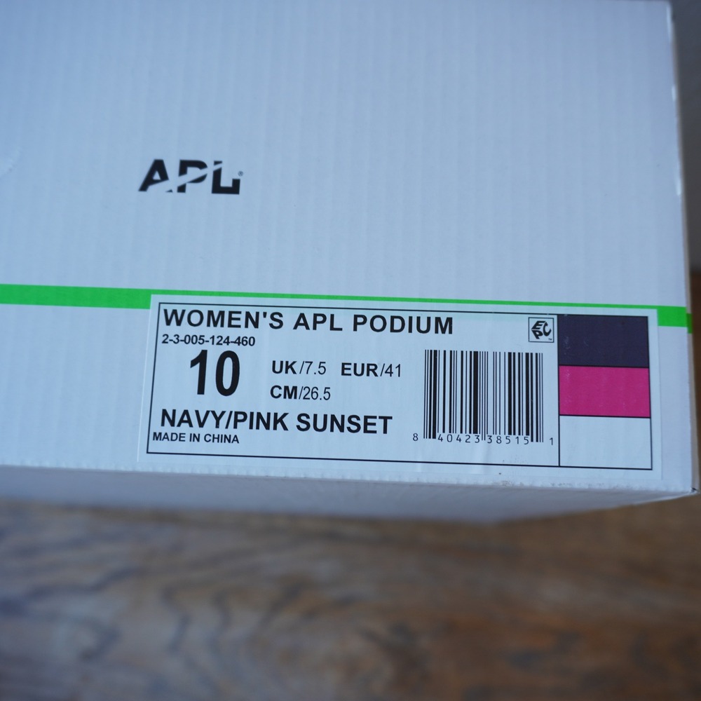 APL Women's 10 Podium Red Bull Racing Pink Yellow New Sunset Palm Running Shoes - Picture 10 of 11